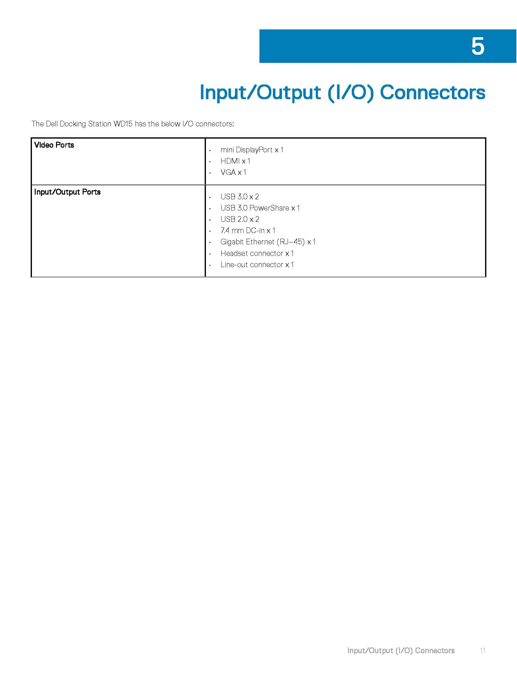 dell dock wd15 users guide en us Page 11